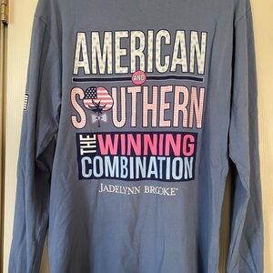 Jadelynn Brooke Dusty Blue Size Medium Tee